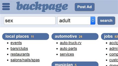 Backpage Ditches Sex Ads Section After Senate Inquiry BBC News