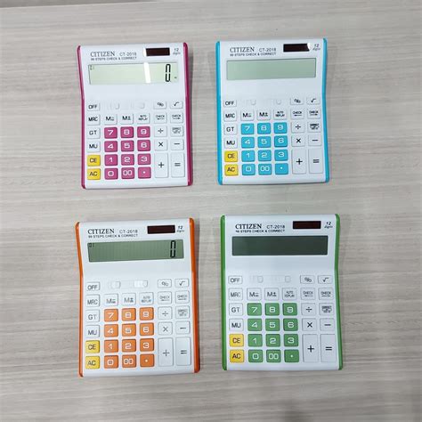 Jual Kalkulator Calculator Citizen 2018 Warna CT 2018 Kalkulator Meja