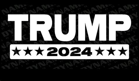 Trump 2024 45 47 Vinyl Window Decal Large Back Window Etsy