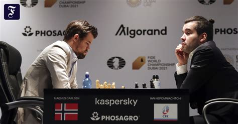 Schach WM Remis Zwischen Magnus Carlsen Und Jan Nepomnjaschtschi