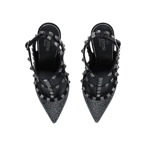 Valentino Garavani Rockstud 100 Embellished Courts