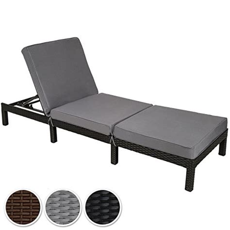 Tectake Chaise Longue Bain De Soleil Meuble De Jardin En R Sine Tress E