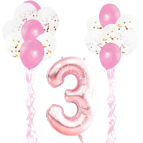 Buy Kungyo Rd Birthday Party Decorations Kit Giant Rose Gold Number