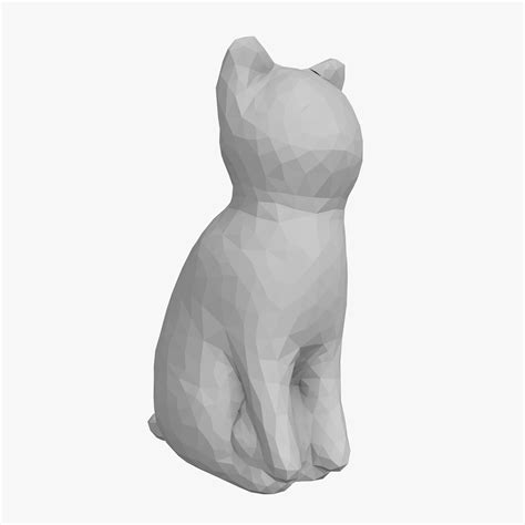 Stl File Cat Low Poly 🐱 ・3d Printable Model To Download・cults