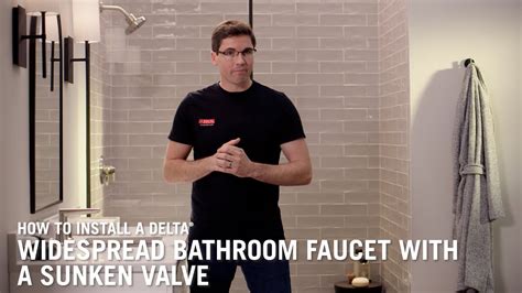 How To Install A Delta Widespread Bathroom Faucet With A Sunken Valve