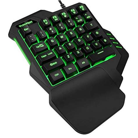 Teclado Gamer Teshiuck 35 Teclas Para Una Mano Negro