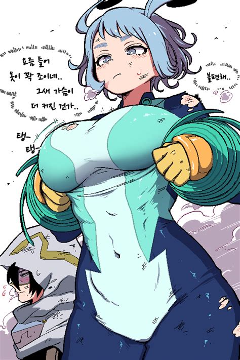 Rule 34 1girls Amajiki Tamaki Big Breasts Blue Hair Busty English