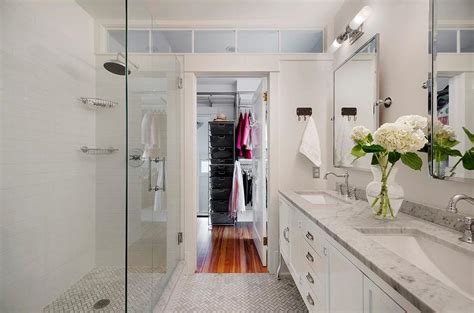 Walk Through Closet To Bathroom Design Ideas