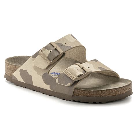 Birkenstock Arizona Soft Footbed Sandal Camo Gray Birko Flor