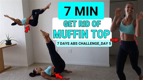 7 Min Get Rid Of Muffin Top Workout 7 DAYS ABS CHALLENGE DAY 5