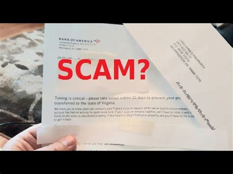 Got Letter Claiming I Have Unclaimed Property Money Real Or Scam Bank