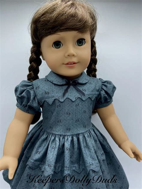 1940 S Picot Dress An Original Keepersdollyduds Design In 2024 American Girl Clothes Girl