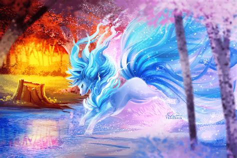 Shiny Ninetails Pokemon Wallpaper