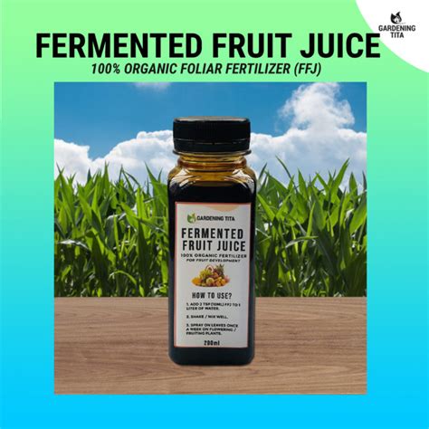 200 ML Fermented Fruit Juice FFJ Organic Foliar Fertilizer