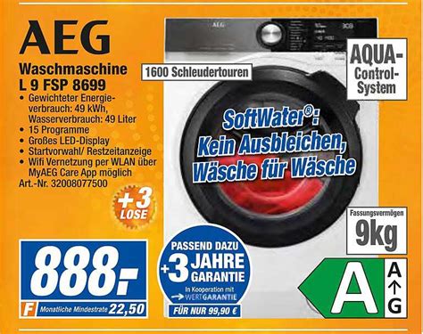 Aeg Waschmaschine L Fsp Angebot Bei Expert Techno Land