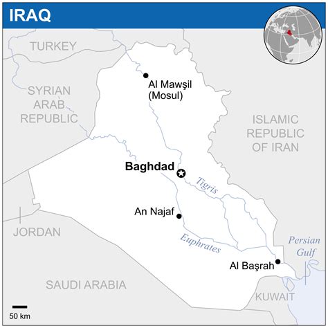 Large political map of Iraq | Iraq | Asia | Mapsland | Maps of the World