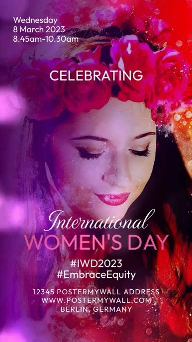 Copy Of Video International Women S Day Celebration Postermywall