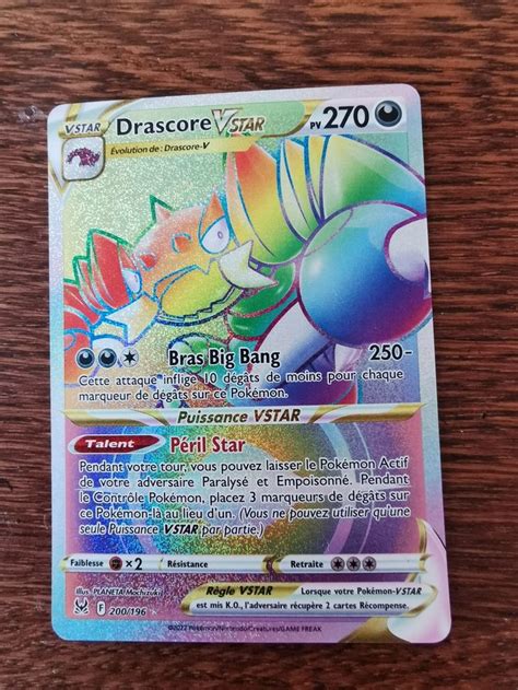 Carte Pokemon Drascore VStar 200 196 Pokemon Beebs