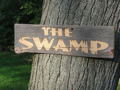 Swamp Sign The Swamp Etsy Barn Wood Signs Barn Wood Old Barn Wood