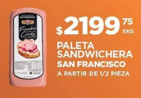 PALETA SANDWICHERA SAN FRANCISCO X KG Oferta En El Milagro Mayorista