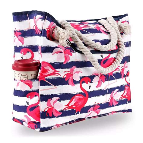 Sac De Plage XXL Flamant Rose Marinera