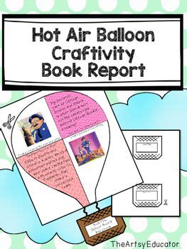 Hot Air Balloon Book Report Spring Craftivity Book Report Craftivity Hot Air Balloon