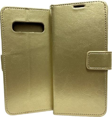 Bookcase Geschikt Voor Samsung Galaxy S Goud Portemonnee Hoesje Bol