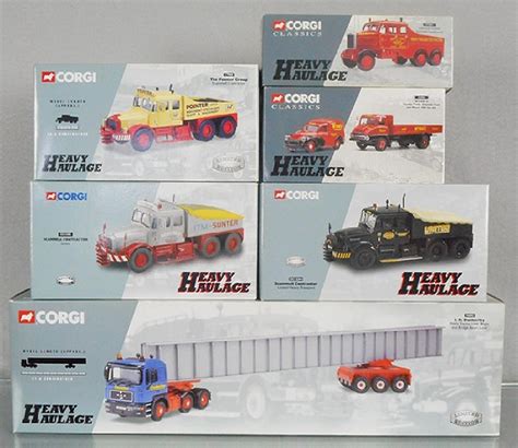 6 Corgi Heavy Haulage Trucks