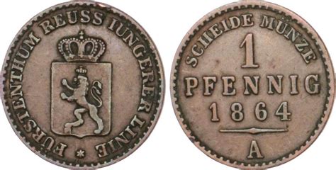 Reuss J Ngere Linie Zu Schleiz Pfennig A Heinrich Lxvii