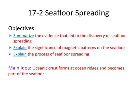 Seafloor Spreading Theory Evidence Ppt Viewfloor Co