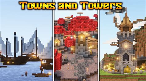 Towns And Towers In Minecraft Minecraft Mods Minecraft In Telugu