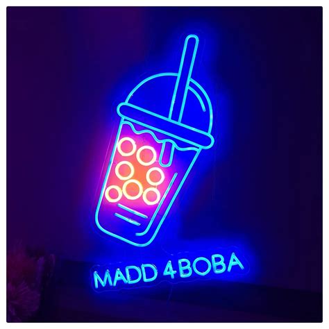 Buy Yehei Led Neon Sign With Dimmer Boba Bubble Pearl Milk Tea Neon