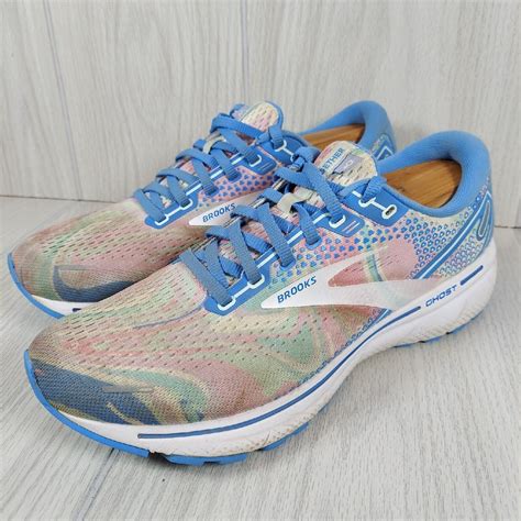 Brooks Ghost 14 Empower Her Collection Womens Size 9 5 Shoes Pink Blue