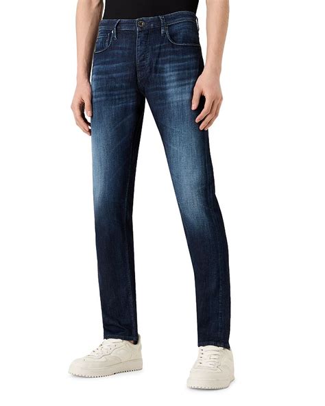 Emporio Armani Slim Jeans In Fancy Grey Bloomingdales