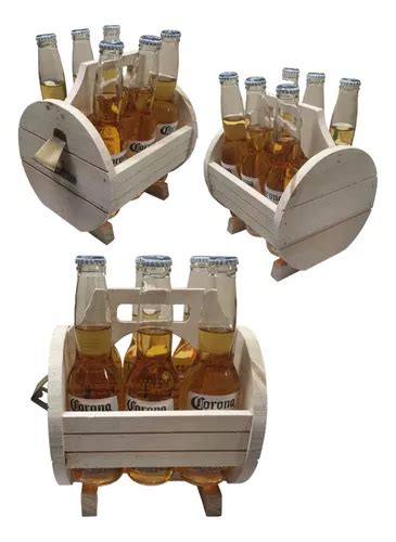 Caja Madera Pino Porta Cerveza Con Destapador Vintage MercadoLibre