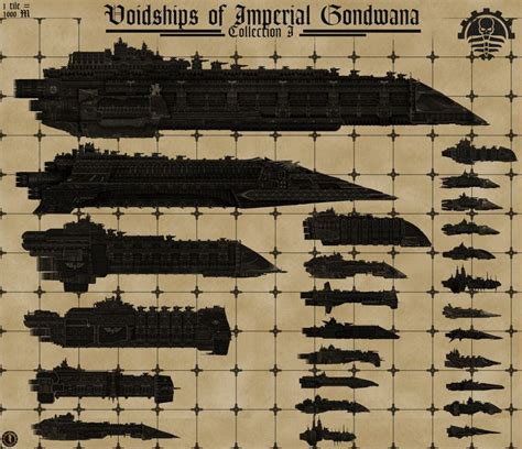 Voidships Of Imperial Gondwana Size Chart I By Martechi On Deviantart Warhammer Warhammer