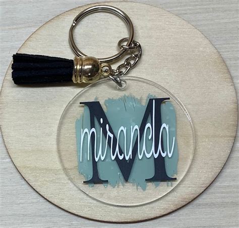 Llaveros personalizados de acrílico Etsy