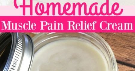 Homemade Muscle Pain Relief Cream | Homemade to Healthy