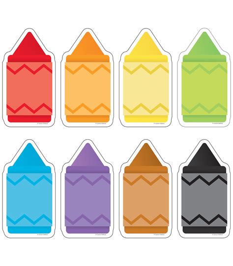 Buy Carson Dellosa 48 Piece Crayon Bulletin Board Cutouts Large Primary Colorful Crayons