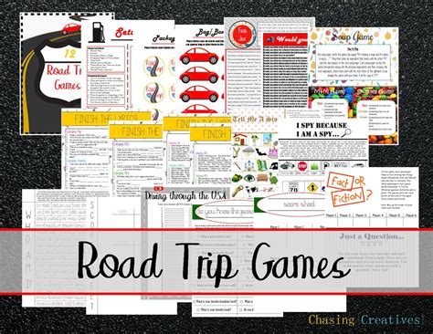 Road Trip Games / Car Games / Travel Games Instant Download - Etsy