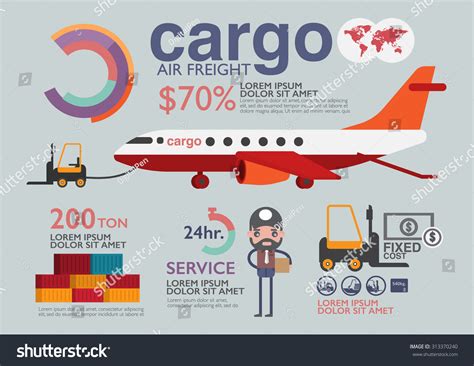 Cargo Infographic Brochure Flyer Stock Vector 313370240 Shutterstock