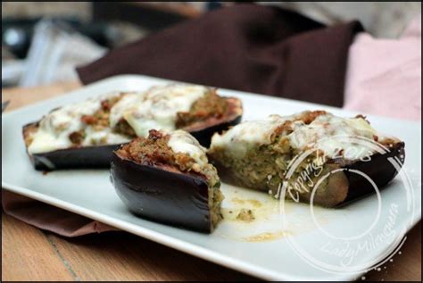 Recette aubergines farcies à la courgette et brebis