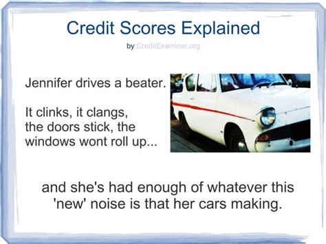 Credit Scores Explained A Slideshow Ppt Free Download