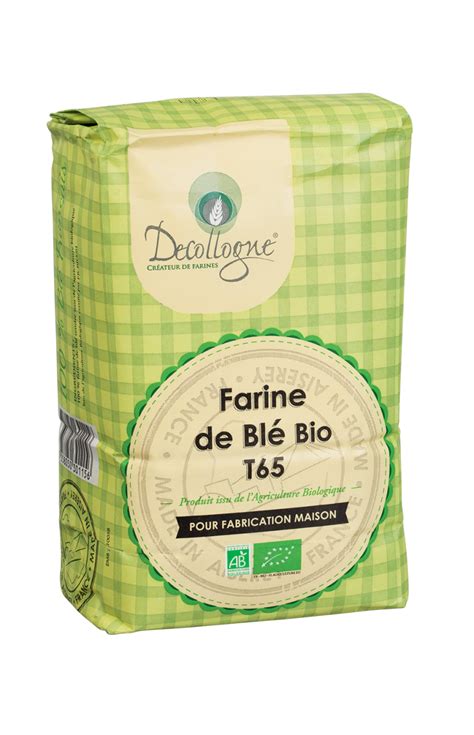 Farine De Blé Bio T651 Kg En Sachet Kraft 1 Kg Moulin Decollogne