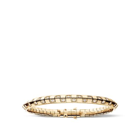 Le Damier De Louis Vuitton Small Ring Yellow Gold And Diamonds