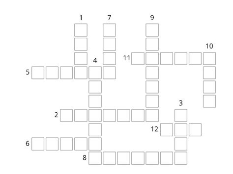 Irregular Past Tenses Crossword Crucigrama