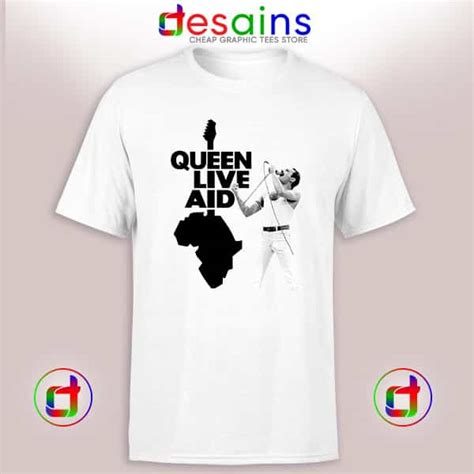 Tshirt Queen Live Aid Poster Cheap Graphic Tee Shirts Size S-3XL