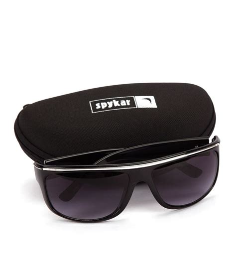 Spykar Sj12661c2 Black Medium Men Wrap Around Sunglasses Buy Spykar Sj12661c2 Black Medium Men