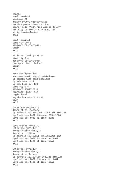 Router Configuration | PDF