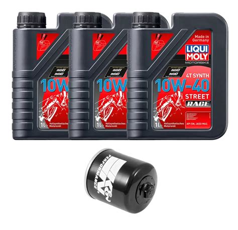 Kit Mantenci N L Liqui Moly Full Sint Tico W Filtro K N Riders